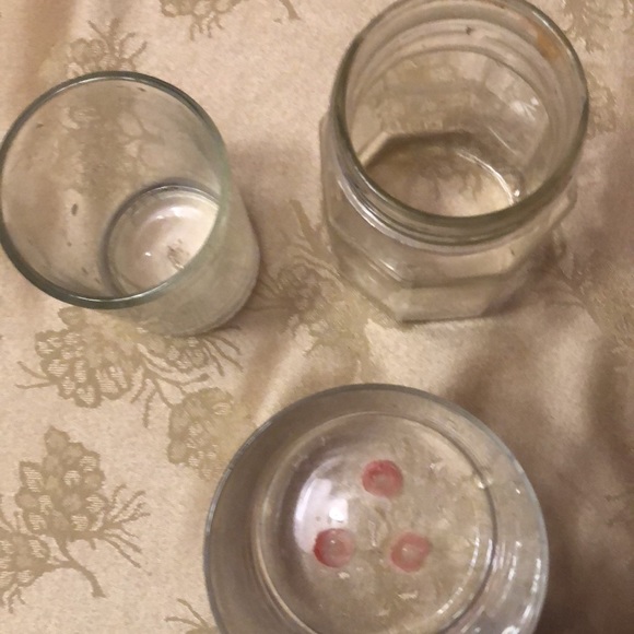 Set of three glass jars and candle holders - Picture 4 of 6